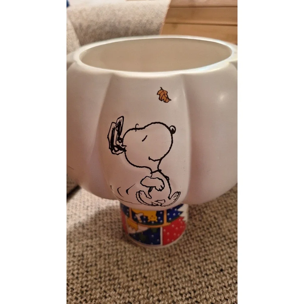 PEANUTS‎ Halloween Serve Candy Bowl Snoopy And Woodstock 9 By 4.5 Inch.